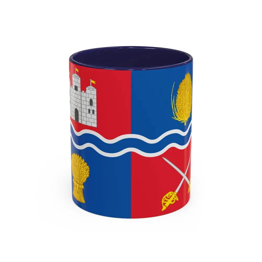 Flag of Newbury UK - Accent Coffee Mug 11oz Navy - Go Mug Yourself
