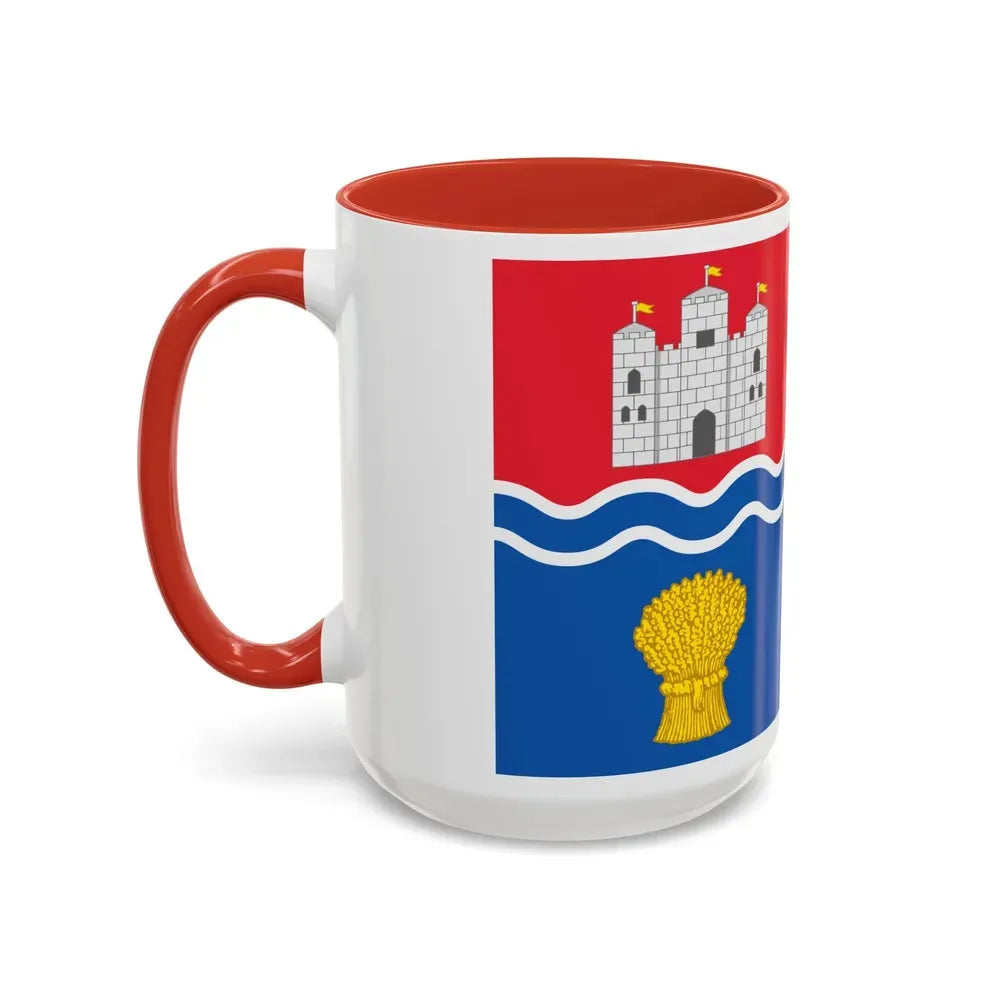 Flag of Newbury UK - Accent Coffee Mug - Go Mug Yourself
