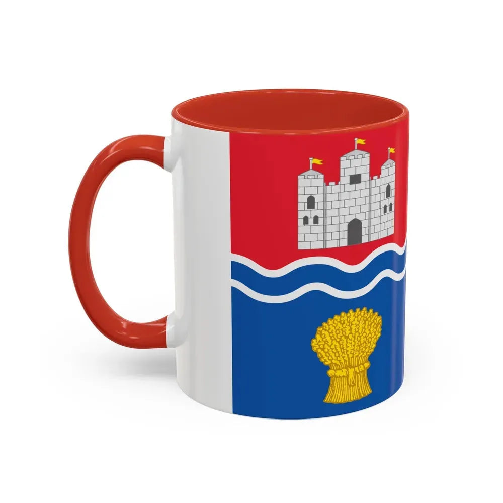 Flag of Newbury UK - Accent Coffee Mug - Go Mug Yourself