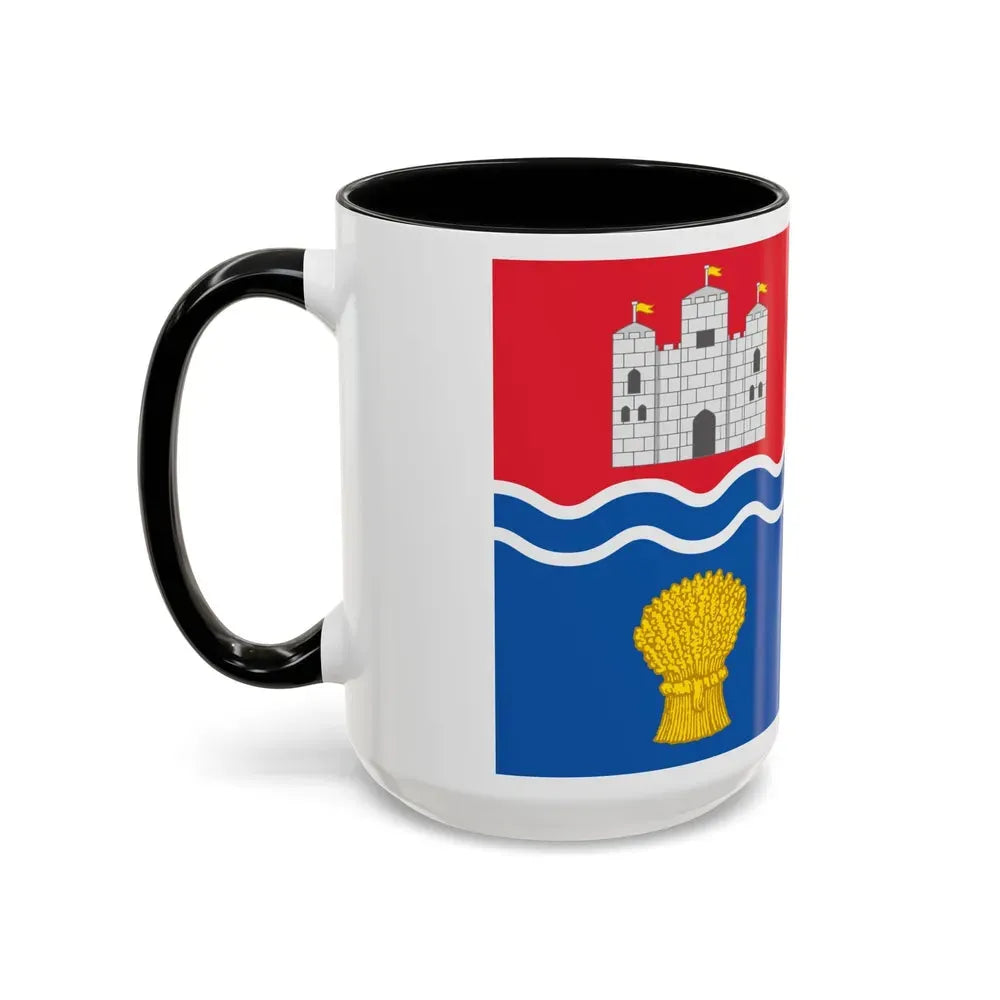 Flag of Newbury UK - Accent Coffee Mug - Go Mug Yourself