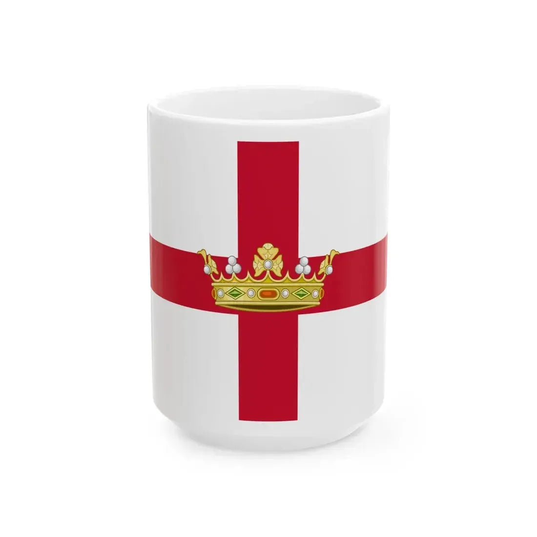 Flag of Newfoundland 1862-1870 (Canada) White Coffee Mug 15oz - Go Mug Yourself