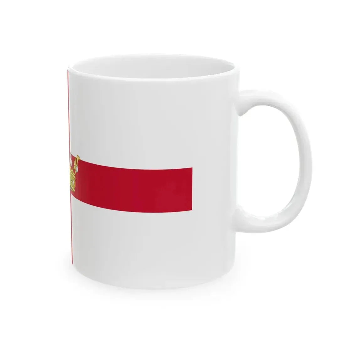 Flag of Newfoundland 1862-1870 (Canada) White Coffee Mug - Go Mug Yourself