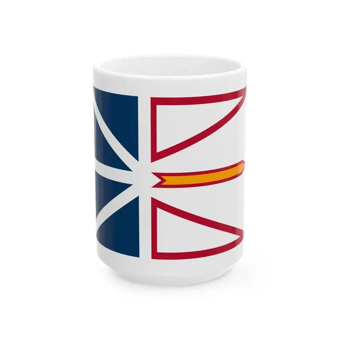 Flag of Newfoundland and Labrador 3-2 (Canada) White Coffee Mug 15oz - Go Mug Yourself