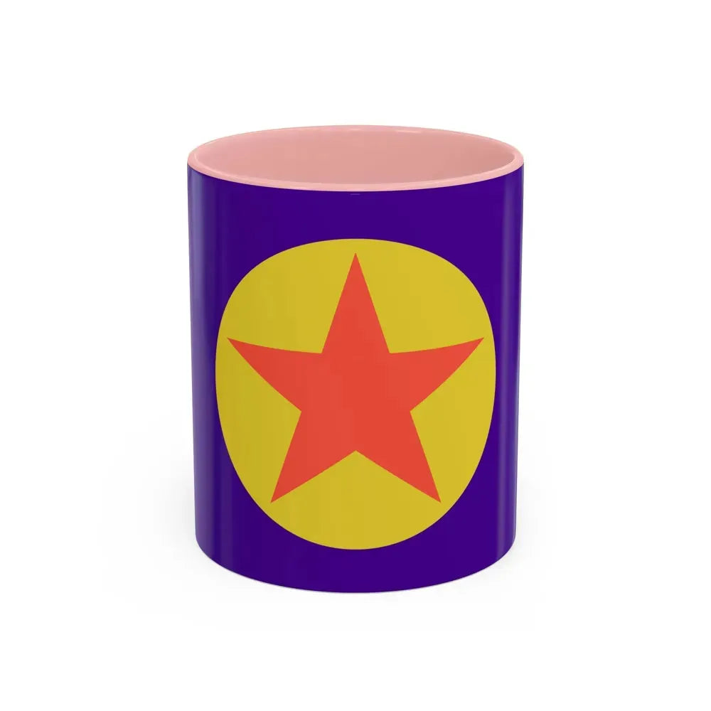 Flag of Ngaraard Palau - Accent Coffee Mug 11oz Pink - Go Mug Yourself