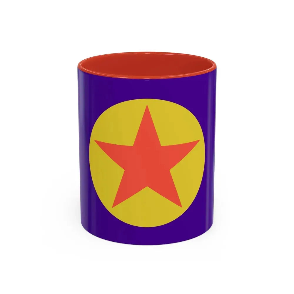 Flag of Ngaraard Palau - Accent Coffee Mug 11oz Red - Go Mug Yourself