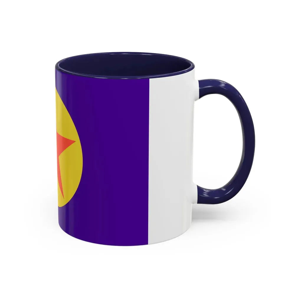 Flag of Ngaraard Palau - Accent Coffee Mug - Go Mug Yourself