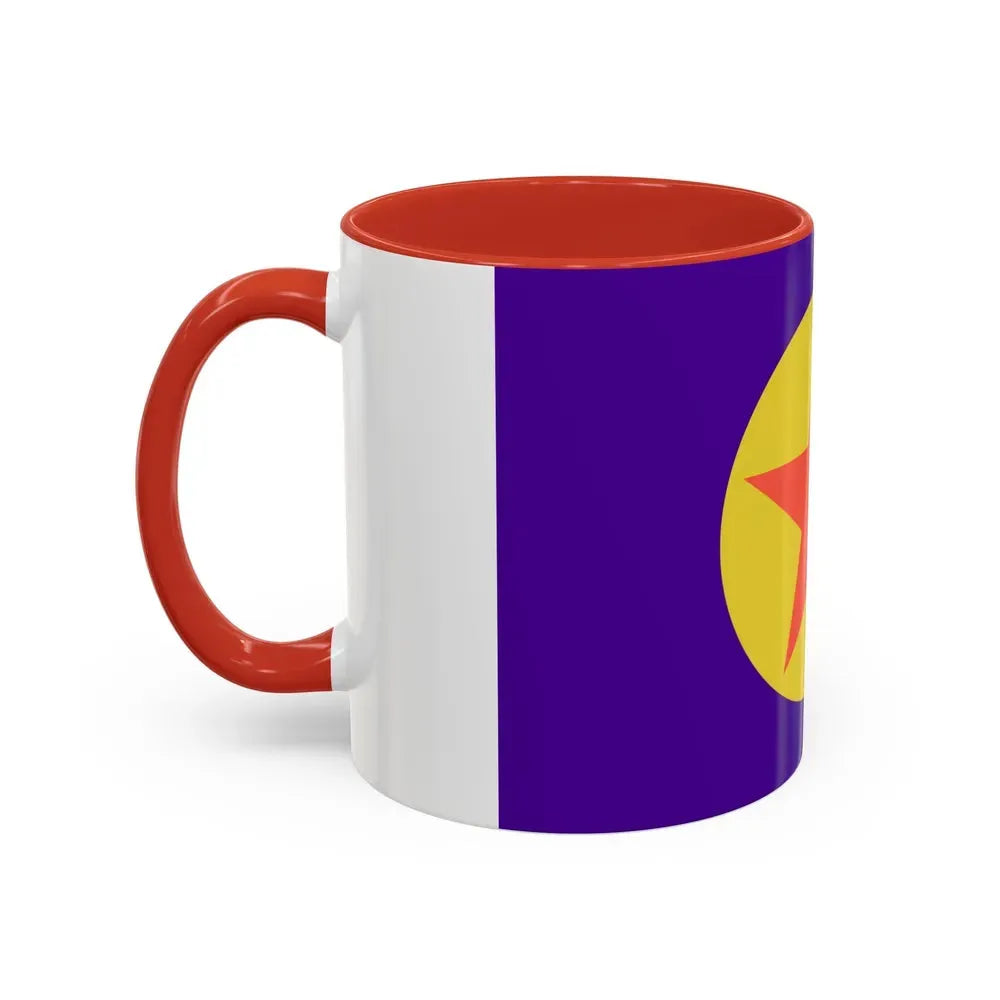 Flag of Ngaraard Palau - Accent Coffee Mug - Go Mug Yourself