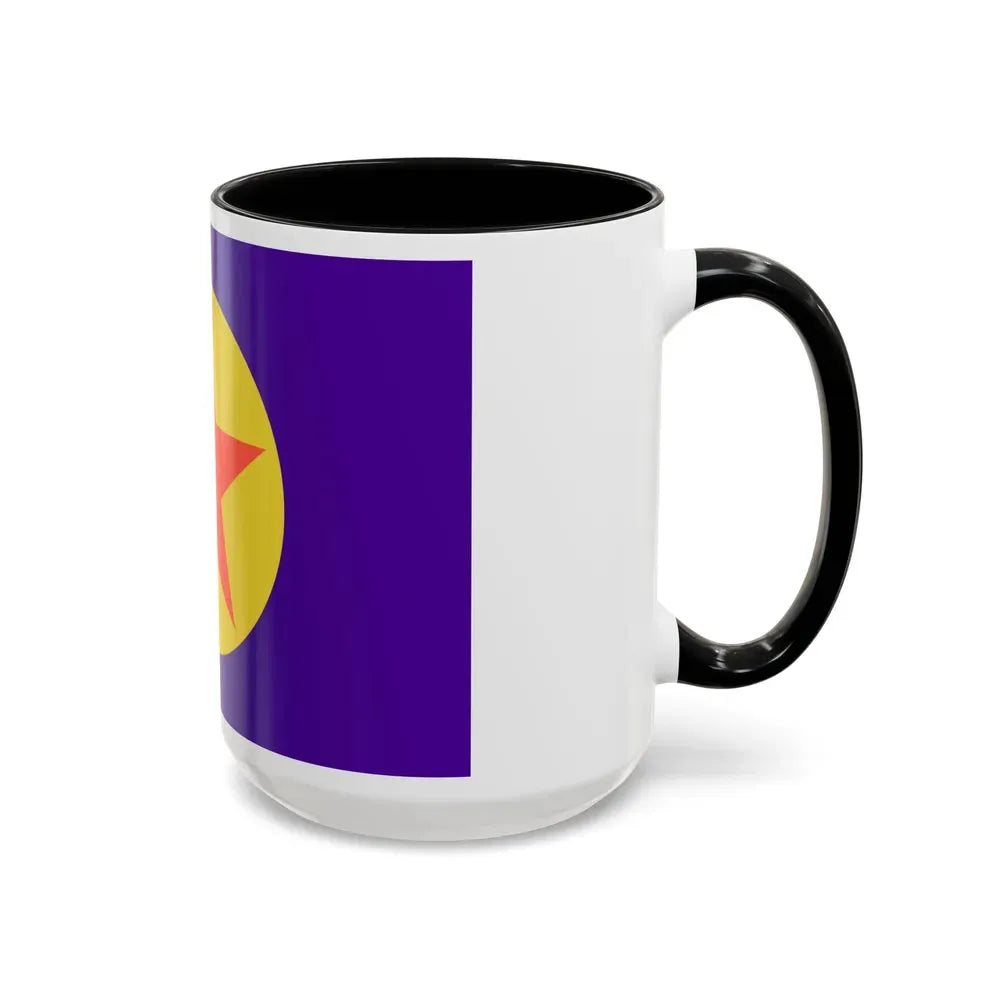 Flag of Ngaraard Palau - Accent Coffee Mug - Go Mug Yourself