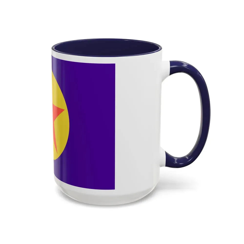 Flag of Ngaraard Palau - Accent Coffee Mug - Go Mug Yourself