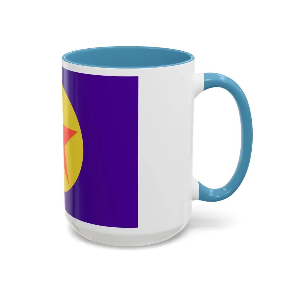 Flag of Ngaraard Palau - Accent Coffee Mug - Go Mug Yourself