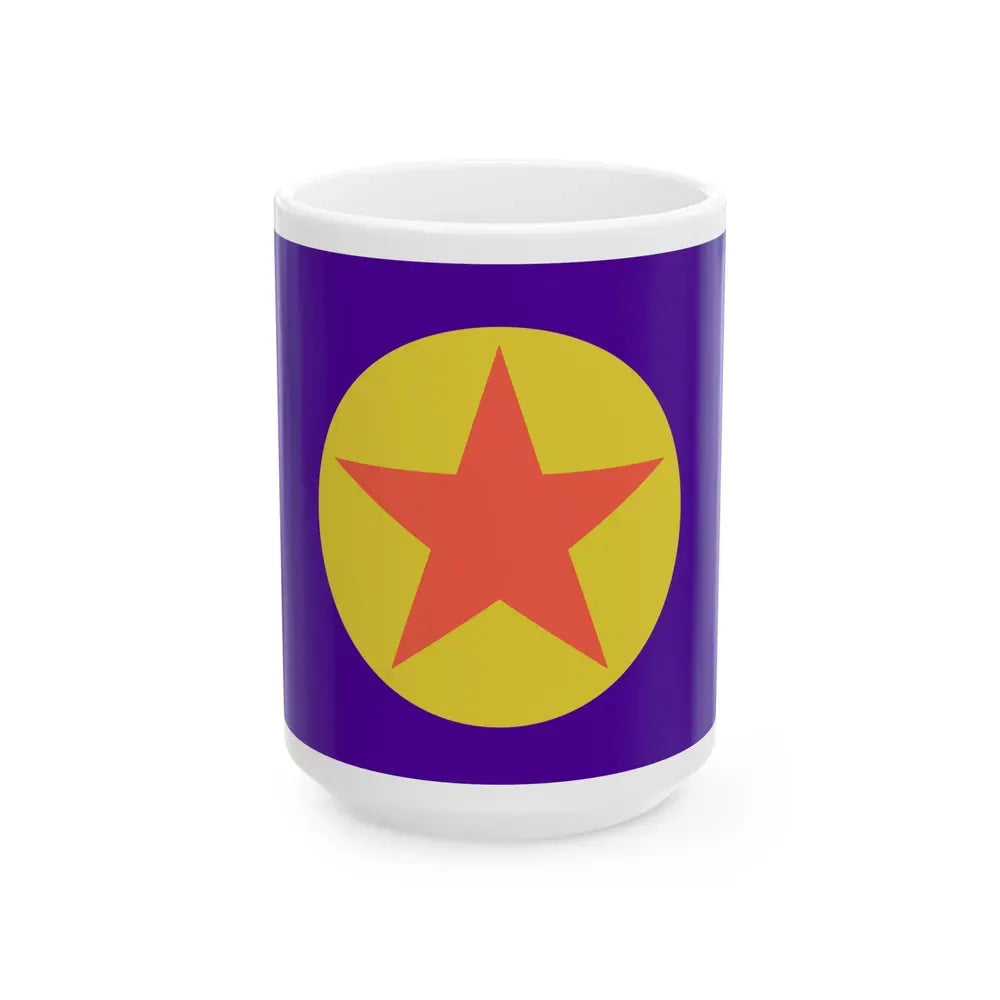 Flag of Ngaraard Palau - White Coffee Mug 15oz - Go Mug Yourself