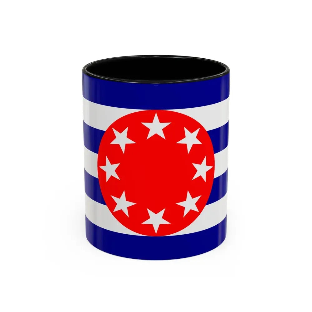 Flag of Ngarchelong Palau - Accent Coffee Mug 11oz Black - Go Mug Yourself