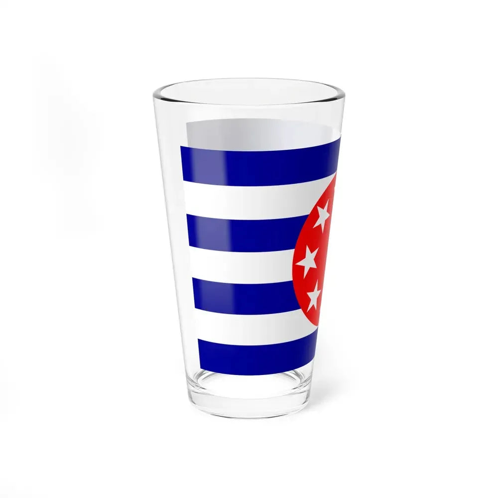 Flag of Ngarchelong Palau - Pint Glass 16oz - Go Mug Yourself