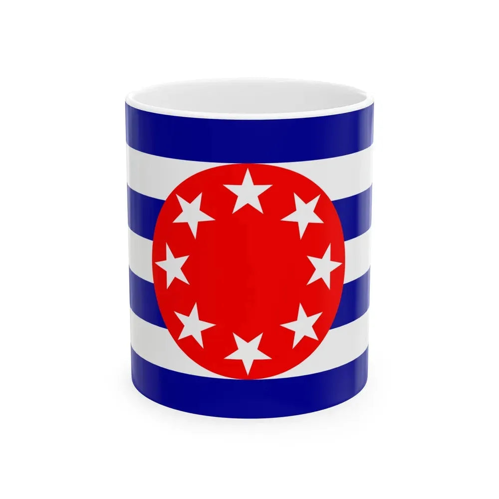Flag of Ngarchelong Palau - White Coffee Mug 11oz - Go Mug Yourself