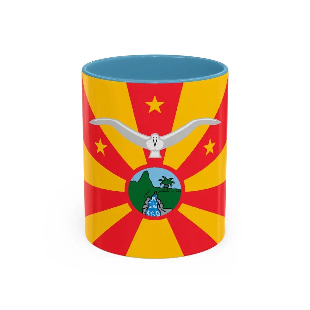 Flag of Ngardmau Palau - Accent Coffee Mug 11oz Light Blue - Go Mug Yourself