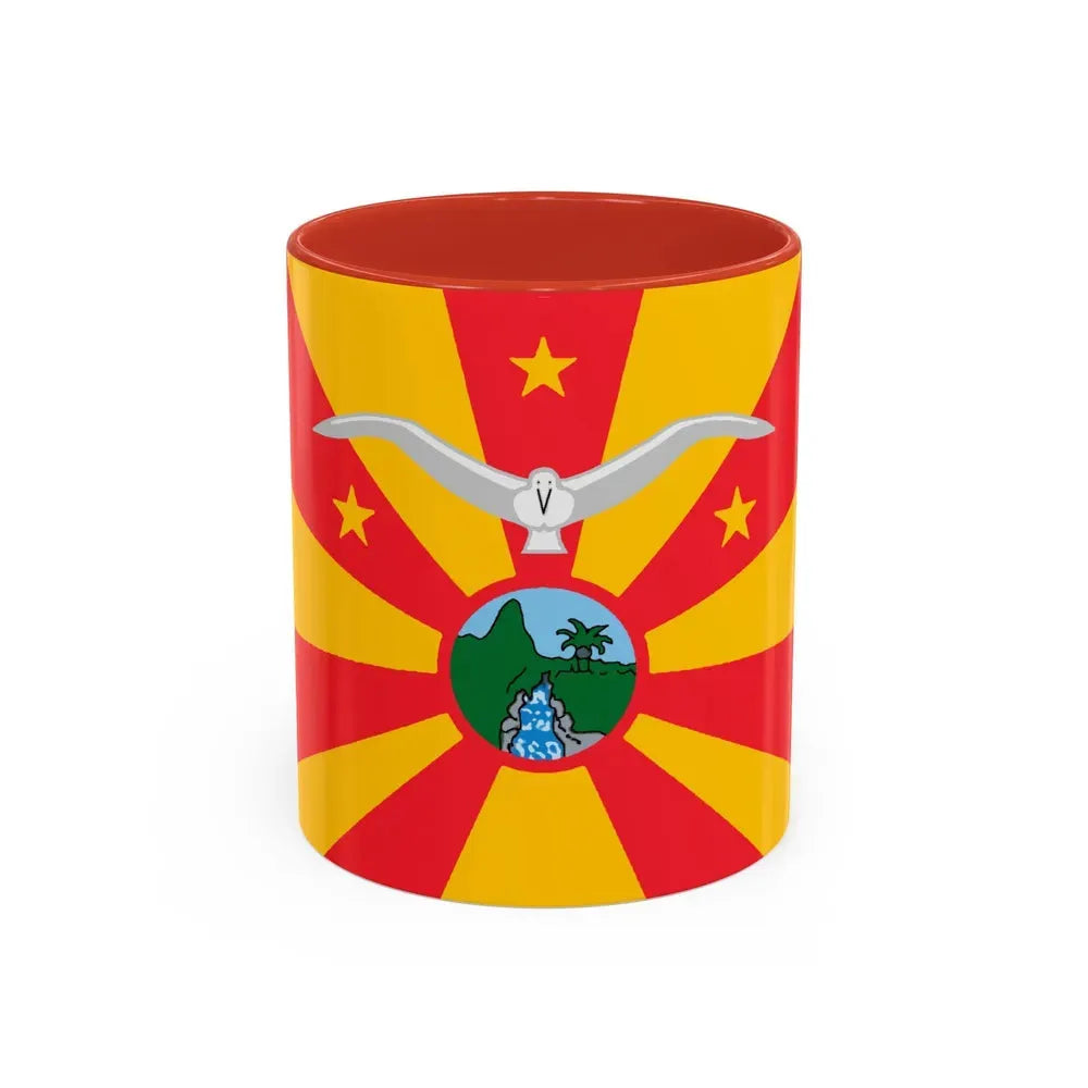 Flag of Ngardmau Palau - Accent Coffee Mug 11oz Red - Go Mug Yourself
