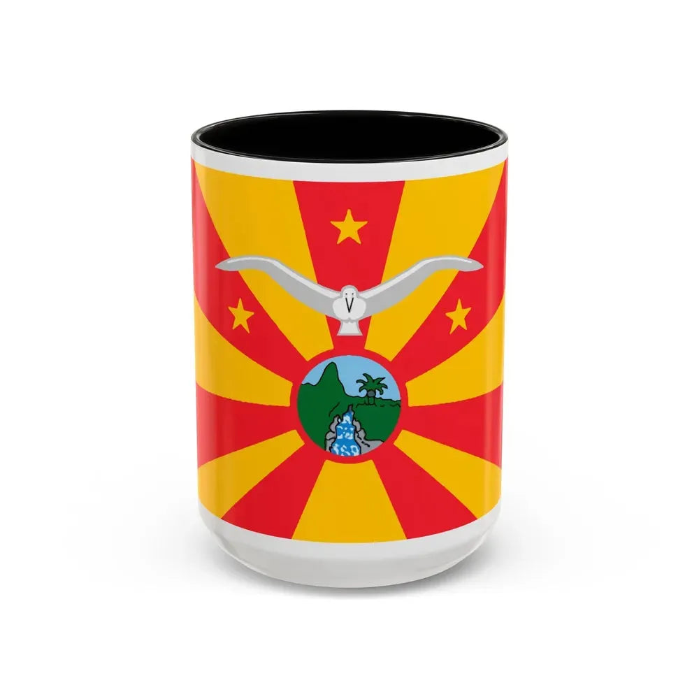 Flag of Ngardmau Palau - Accent Coffee Mug 15oz Black - Go Mug Yourself