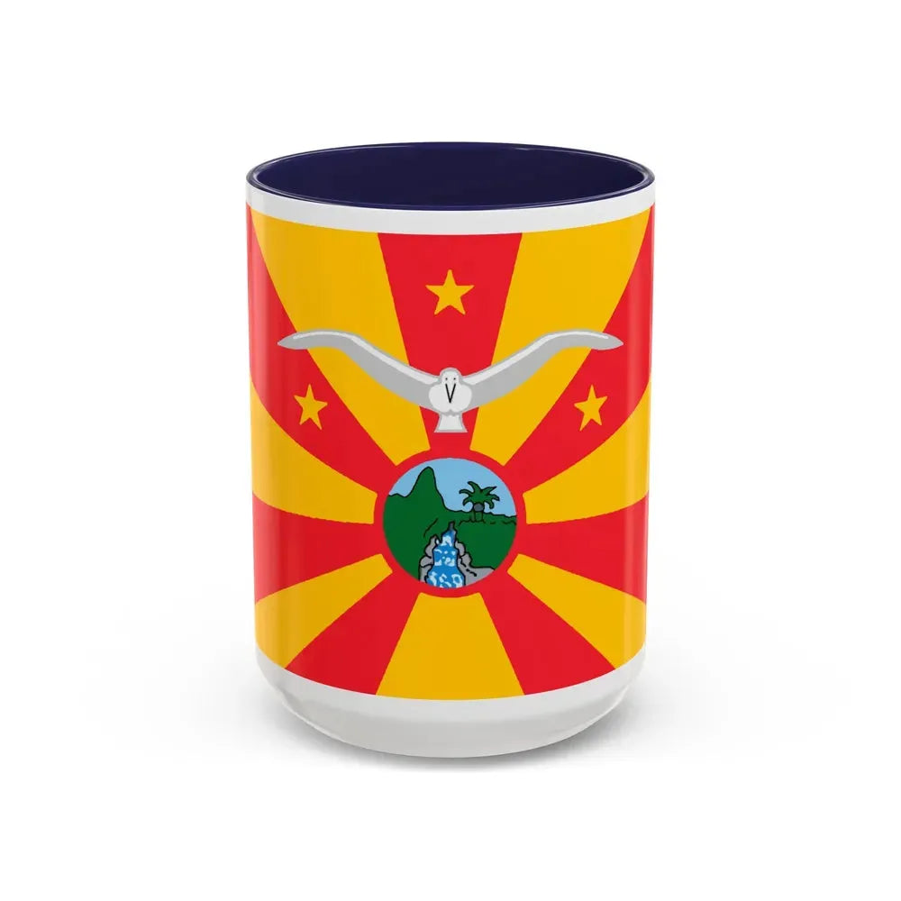 Flag of Ngardmau Palau - Accent Coffee Mug 15oz Navy - Go Mug Yourself