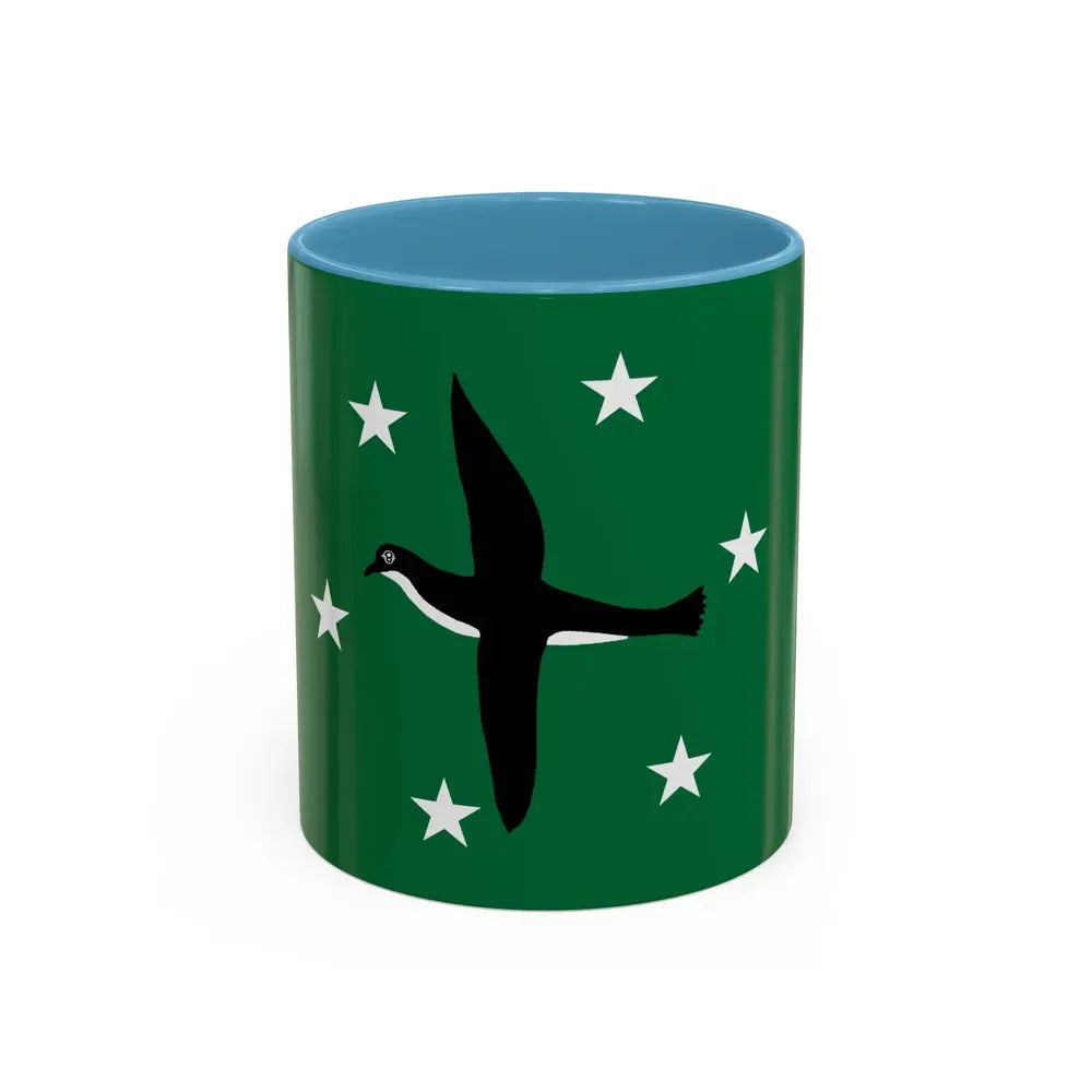 Flag of Ngchesar Palau - Accent Coffee Mug 11oz Light Blue - Go Mug Yourself