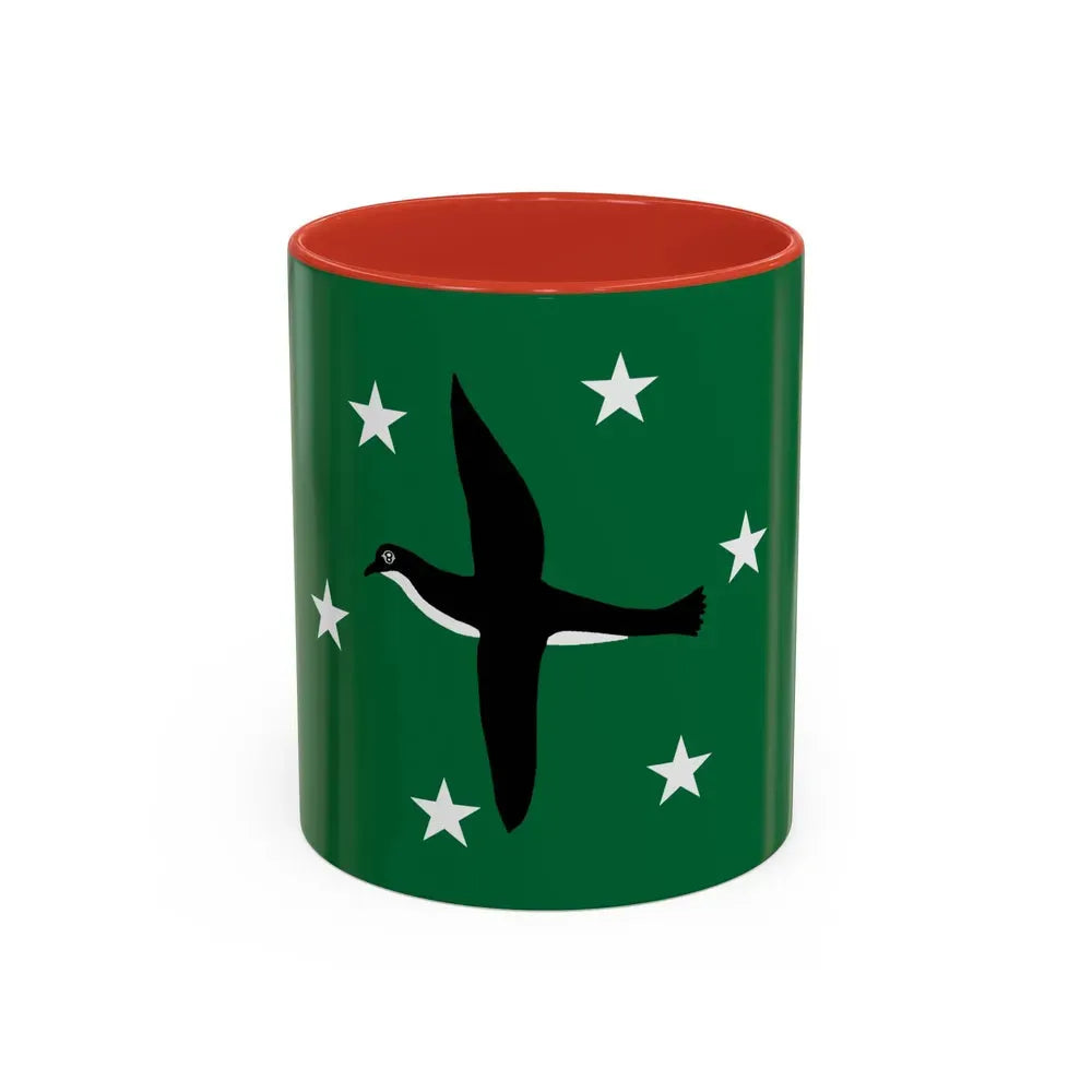 Flag of Ngchesar Palau - Accent Coffee Mug 11oz Red - Go Mug Yourself