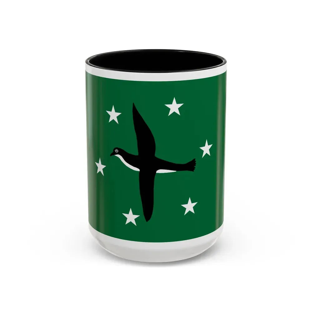 Flag of Ngchesar Palau - Accent Coffee Mug 15oz Black - Go Mug Yourself