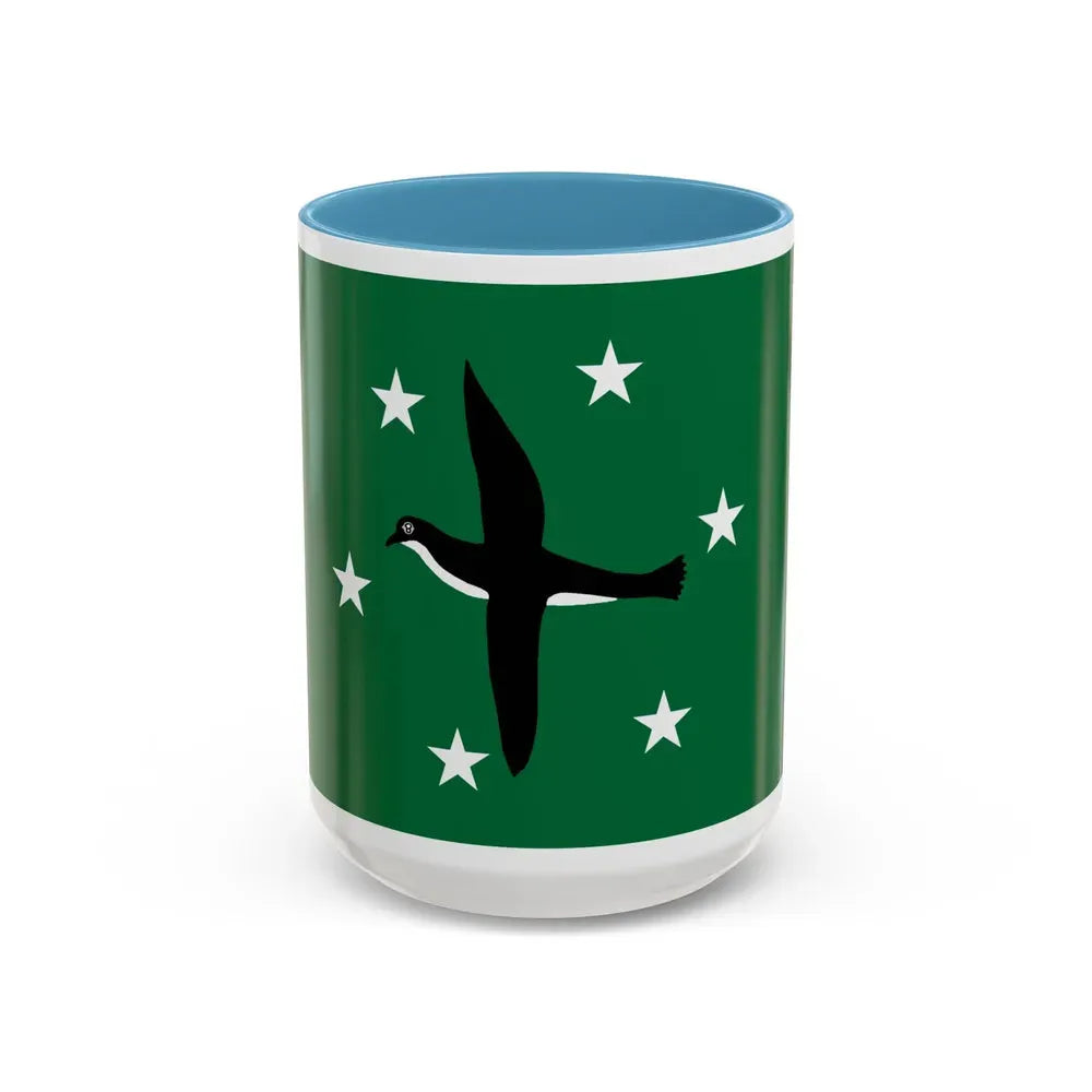 Flag of Ngchesar Palau - Accent Coffee Mug 15oz Light Blue - Go Mug Yourself