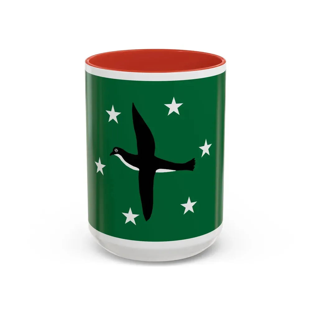 Flag of Ngchesar Palau - Accent Coffee Mug 15oz Red - Go Mug Yourself