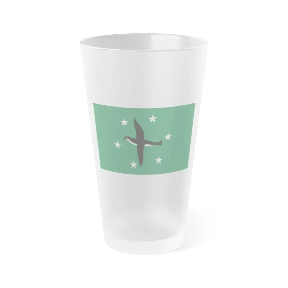 Flag of Ngchesar Palau - Frosted Pint Glass 16oz 16oz Frosted - Go Mug Yourself
