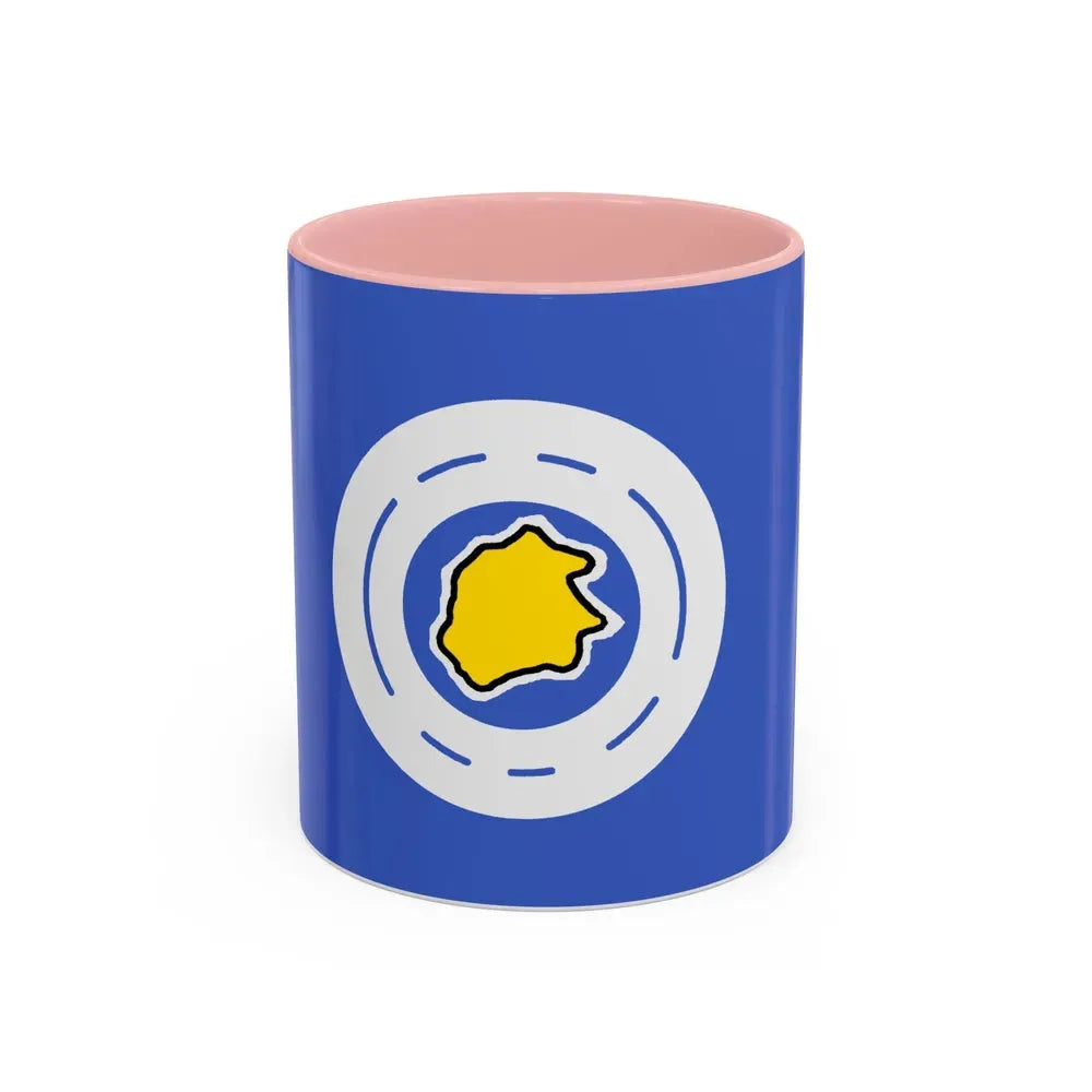 Flag of Ngeremlengui Palau - Accent Coffee Mug 11oz Pink - Go Mug Yourself