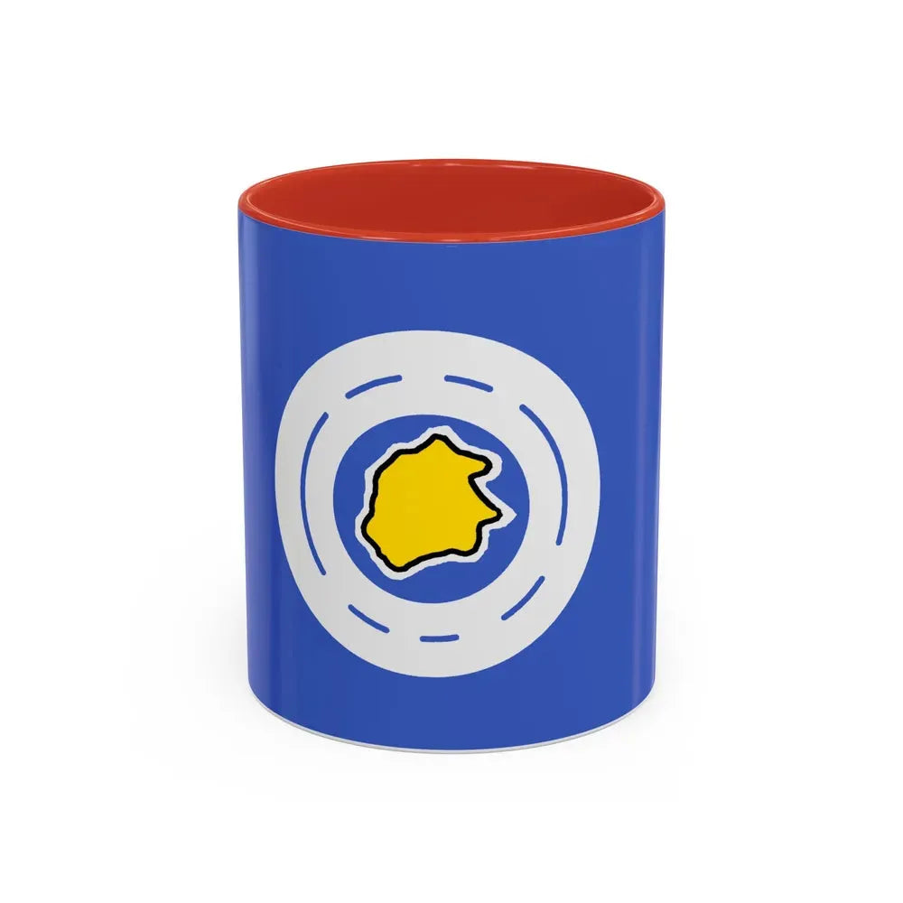 Flag of Ngeremlengui Palau - Accent Coffee Mug 11oz Red - Go Mug Yourself