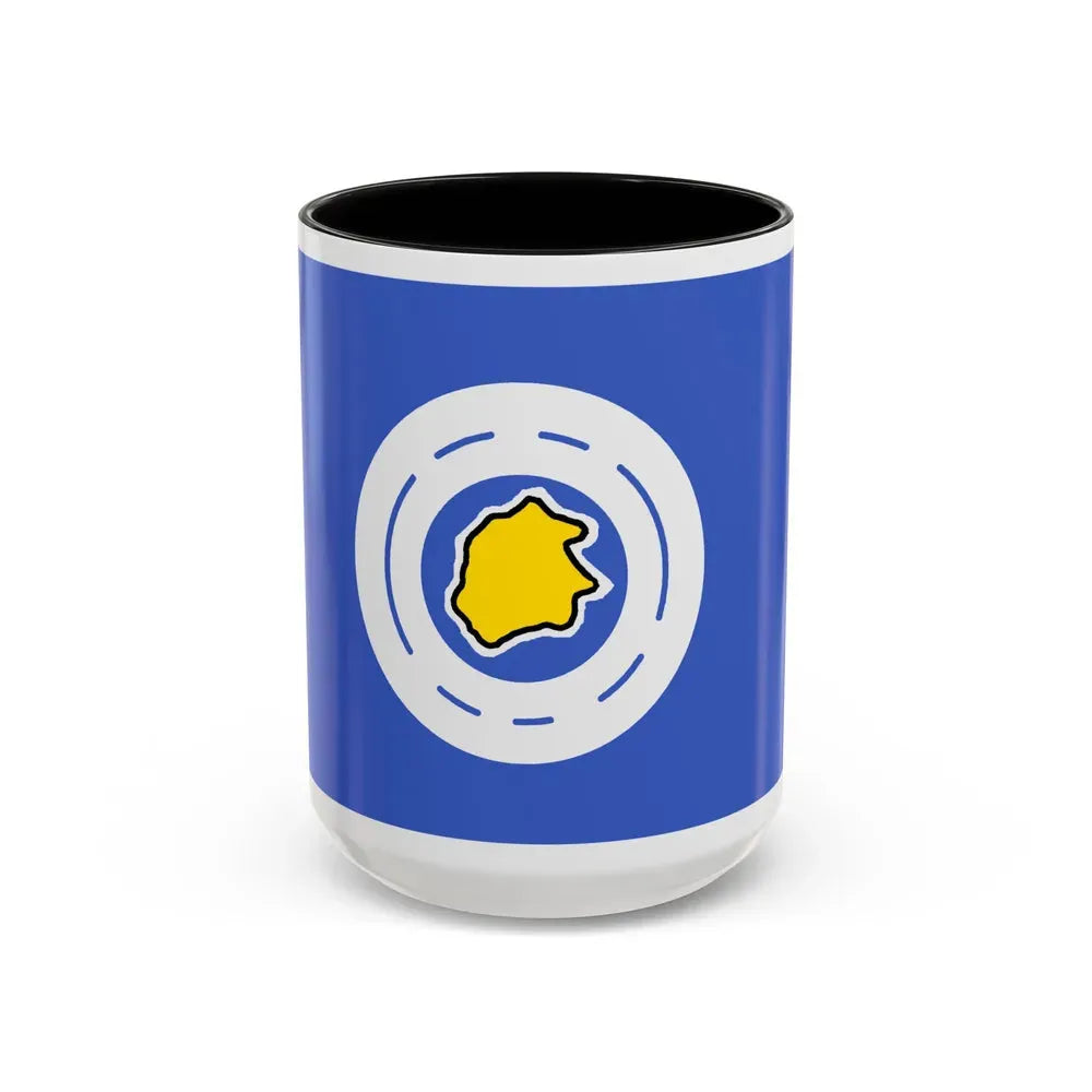 Flag of Ngeremlengui Palau - Accent Coffee Mug 15oz Black - Go Mug Yourself