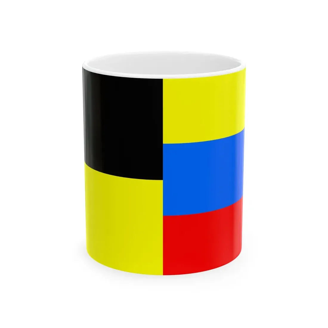 Flag of Niasvizh Belarus (Belarus) White Coffee Mug 11oz - Go Mug Yourself