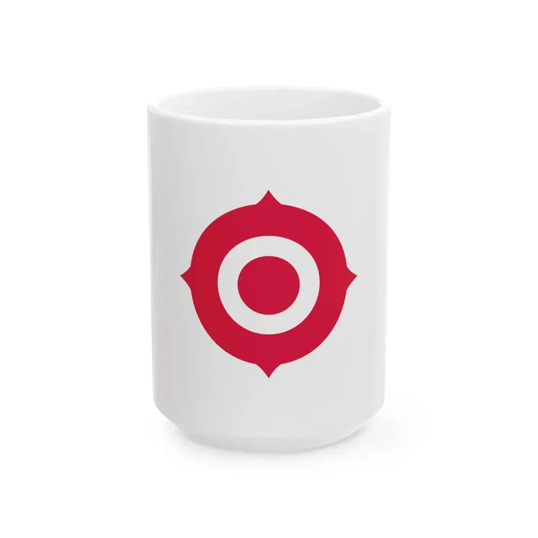 Flag of Nichihara Shimane 1938-2005 (Japan) White Coffee Mug 15oz - Go Mug Yourself