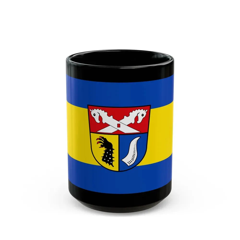 Flag of Nienburg Weser Germany - Black Coffee Mug 15oz - Go Mug Yourself