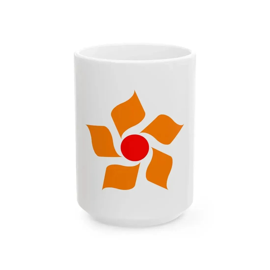 Flag of Nikko Tochigi (Japan) White Coffee Mug 15oz - Go Mug Yourself