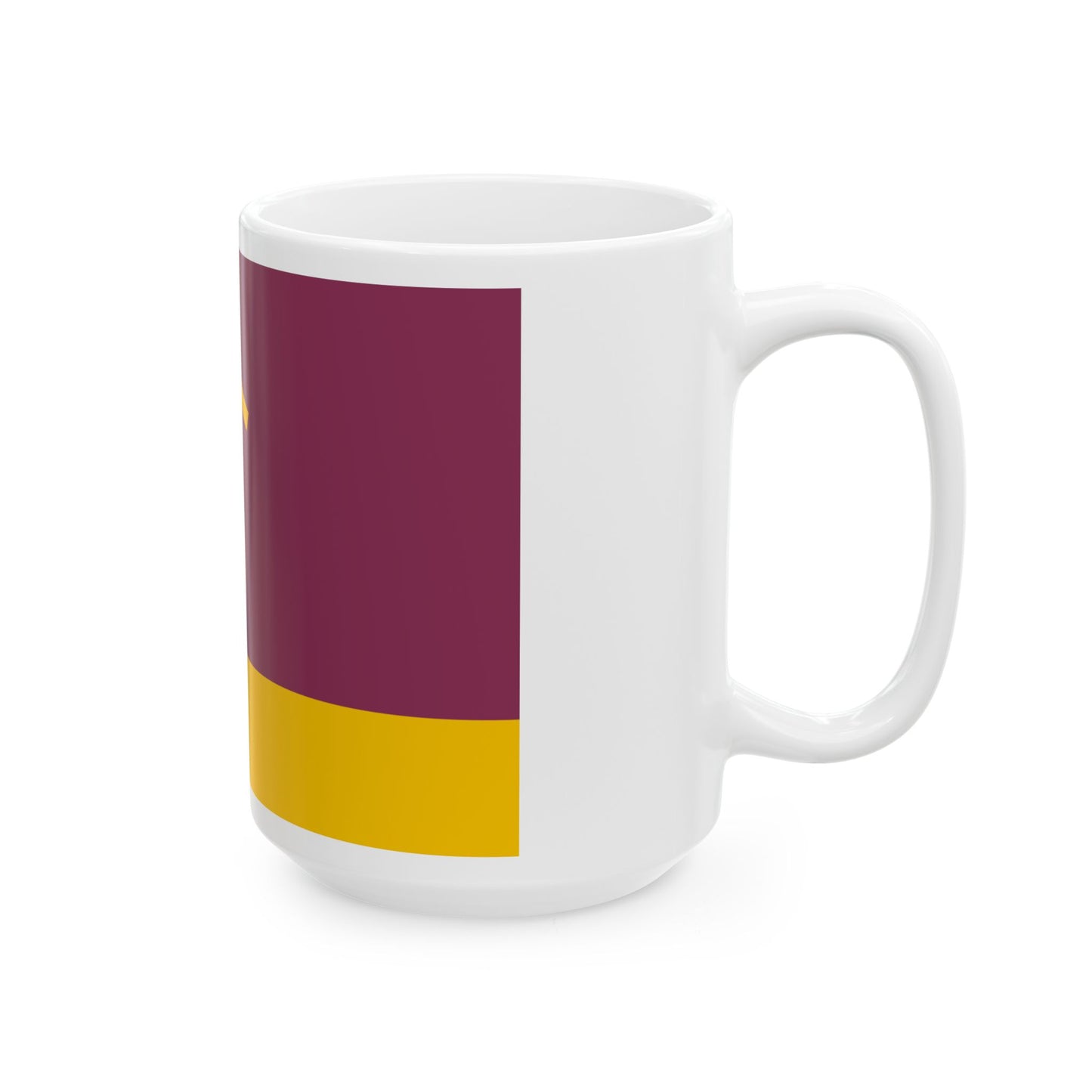 Flag of Ninotsminda Municipality (Georgia) White Coffee Mug-Go Mug Yourself