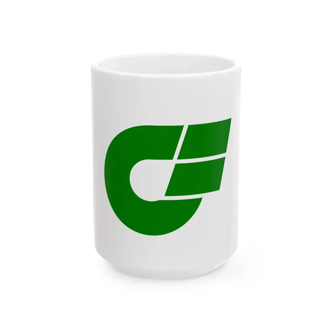 Flag of Nishibiwajima Aichi 1969-2005 (Japan) White Coffee Mug 15oz - Go Mug Yourself