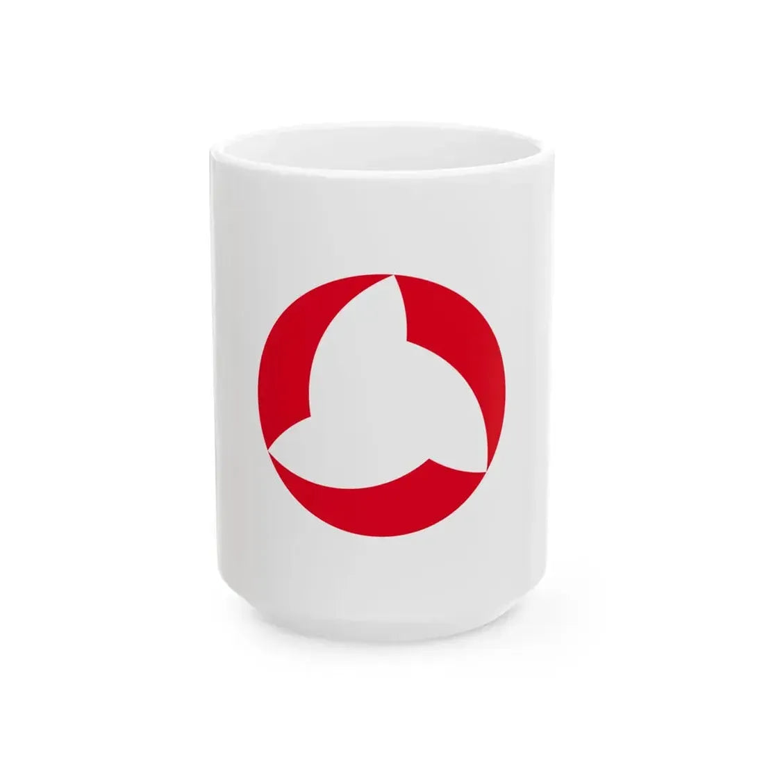 Flag of Nishigo Fukushima (Japan) White Coffee Mug 15oz - Go Mug Yourself