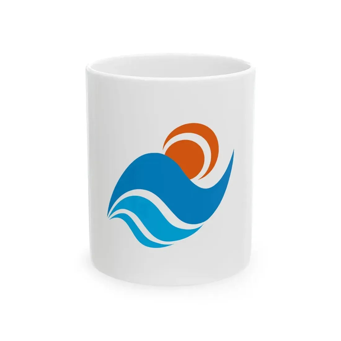 Flag of Nishiizu Shizuoka (Japan) White Coffee Mug 11oz - Go Mug Yourself