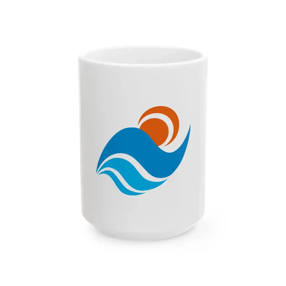 Flag of Nishiizu Shizuoka (Japan) White Coffee Mug 15oz - Go Mug Yourself
