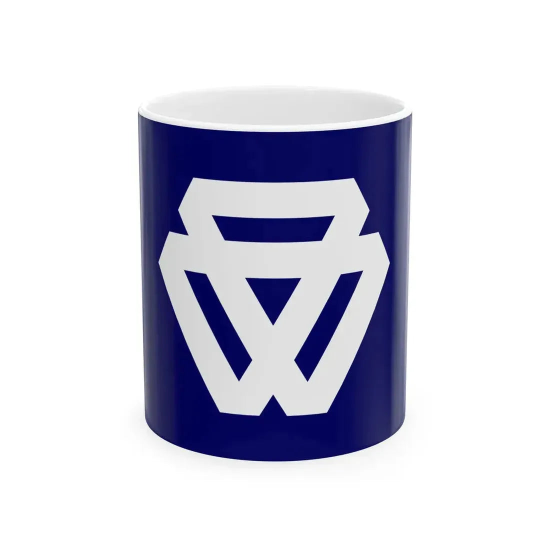 Flag of Nishikatsura Yamanashi no text (Japan) White Coffee Mug 11oz - Go Mug Yourself