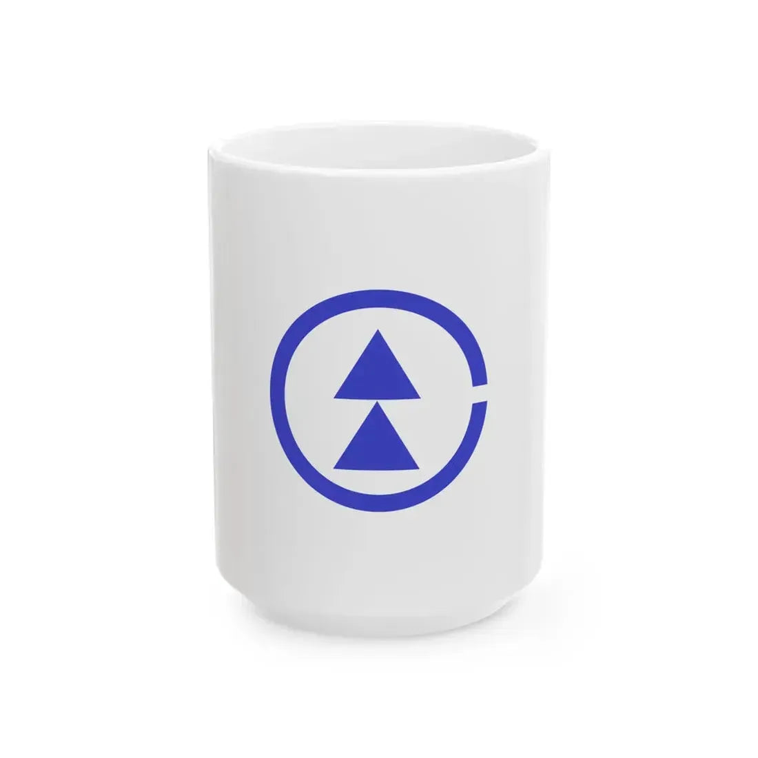 Flag of Nita Shimane 1955-2005 blue version (Japan) White Coffee Mug 15oz - Go Mug Yourself