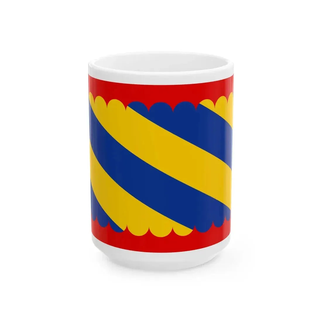 Flag of Nivernais (Belgium) White Coffee Mug 15oz - Go Mug Yourself