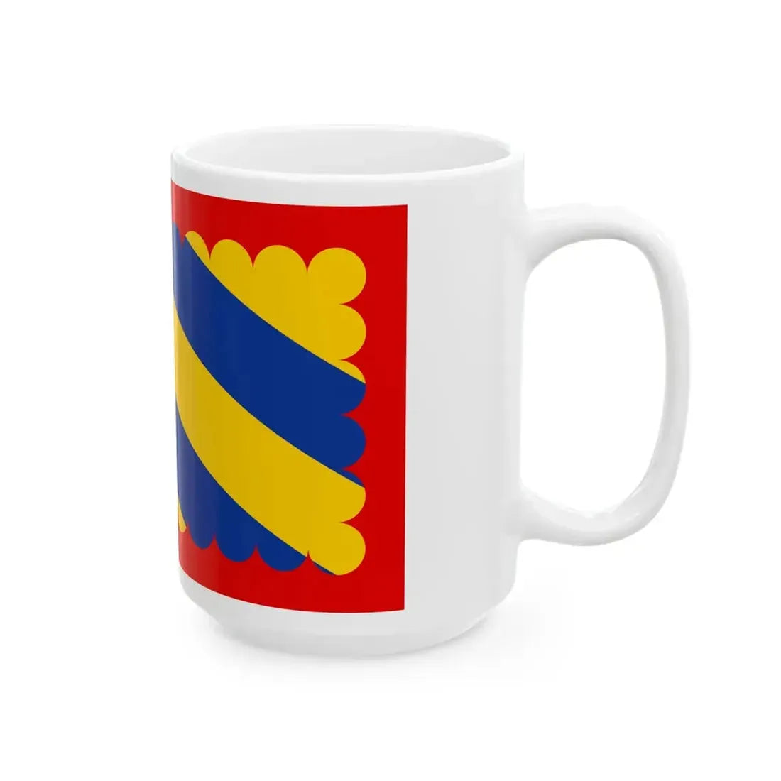 Flag of Nivernais (Belgium) White Coffee Mug - Go Mug Yourself