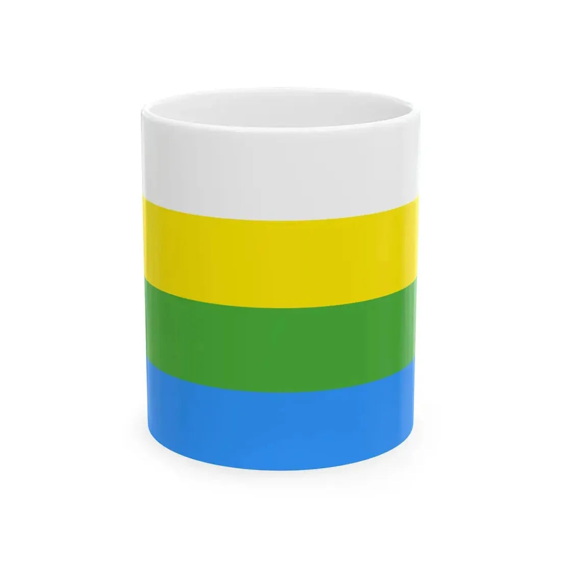 Flag of Nizhne-Taldinskoe (Russia) White Coffee Mug 11oz - Go Mug Yourself