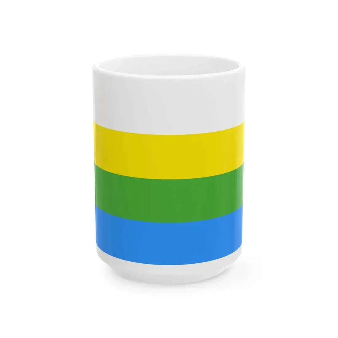 Flag of Nizhne-Taldinskoe (Russia) White Coffee Mug 15oz - Go Mug Yourself
