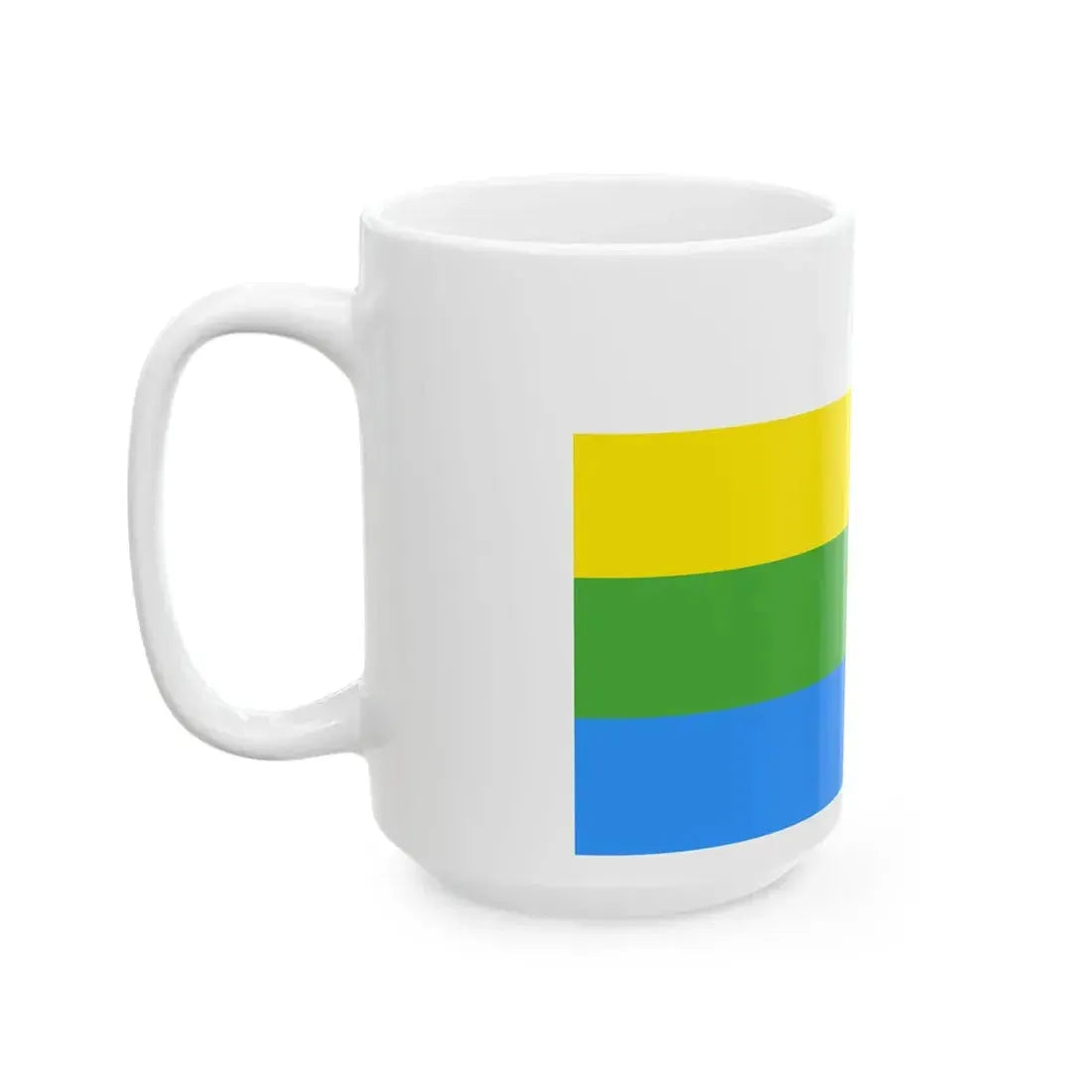 Flag of Nizhne-Taldinskoe (Russia) White Coffee Mug - Go Mug Yourself
