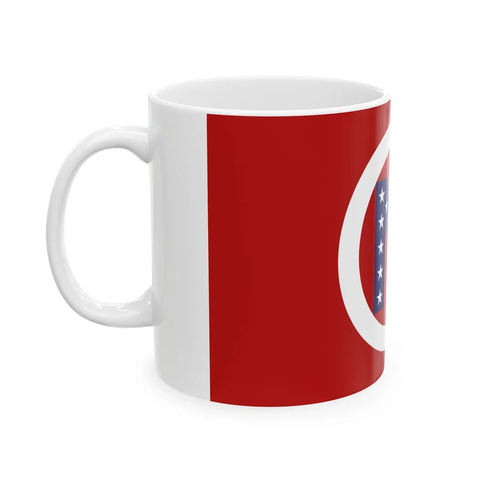 Flag of Noble County Ohio (United States) White Coffee Mug - Go Mug Yourself