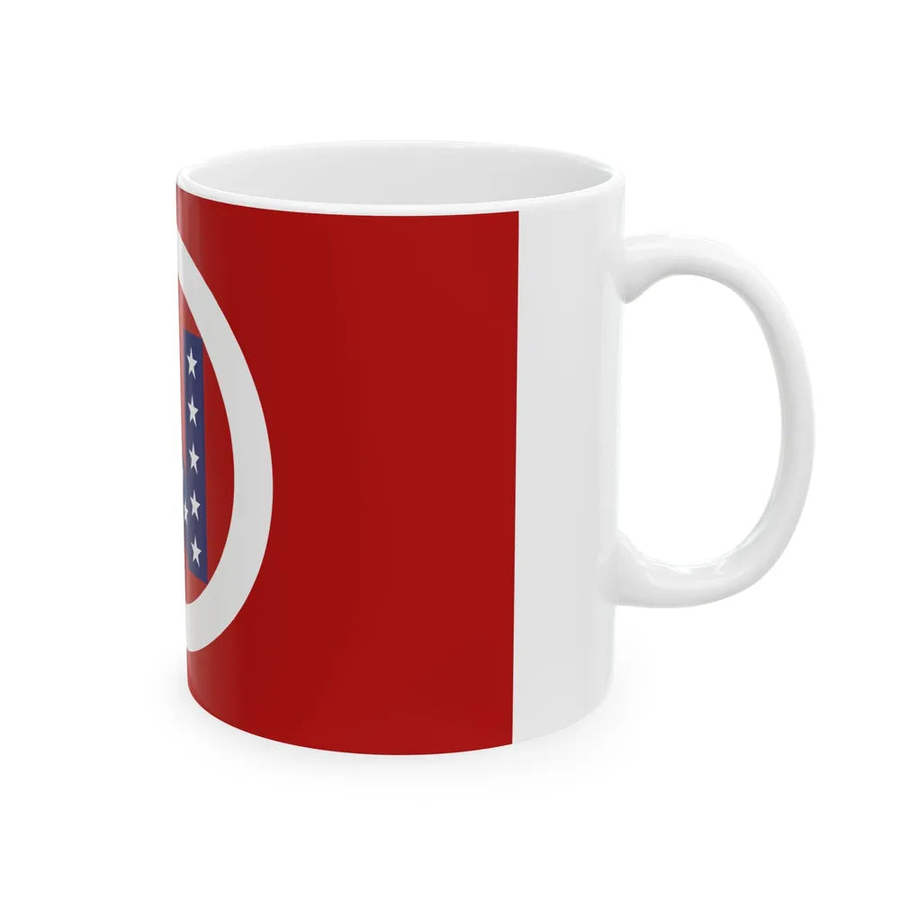Flag of Noble County Ohio (United States) White Coffee Mug - Go Mug Yourself