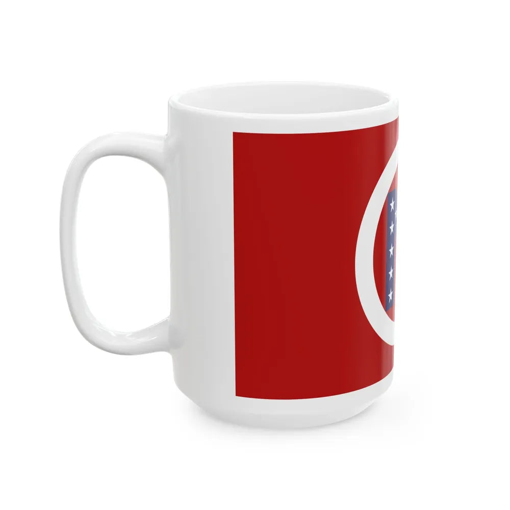 Flag of Noble County Ohio (United States) White Coffee Mug - Go Mug Yourself
